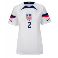 Fotbalové Dres Spojené státy Sergino Dest #2 Dámské Domácí MS 2022 Krátký Rukáv